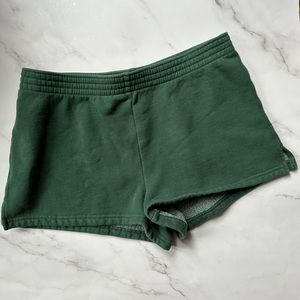 Aritzia TNA Green US S Micro Sweatshort